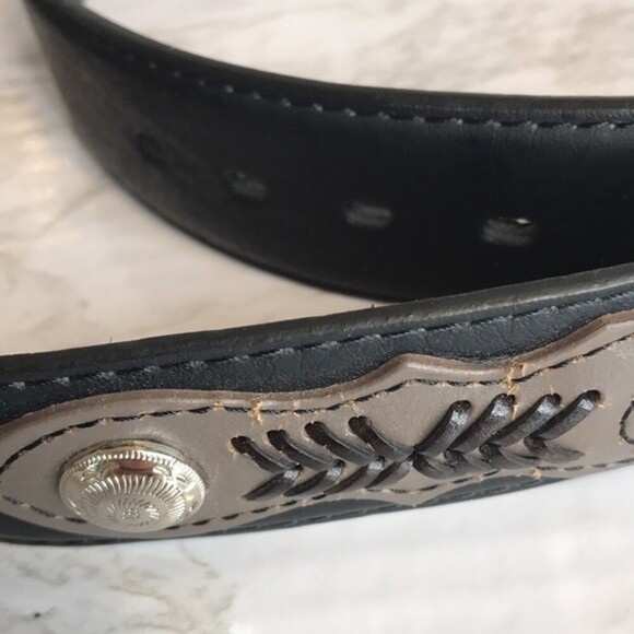 Western mens leather belt size large - Picture 7 of 11